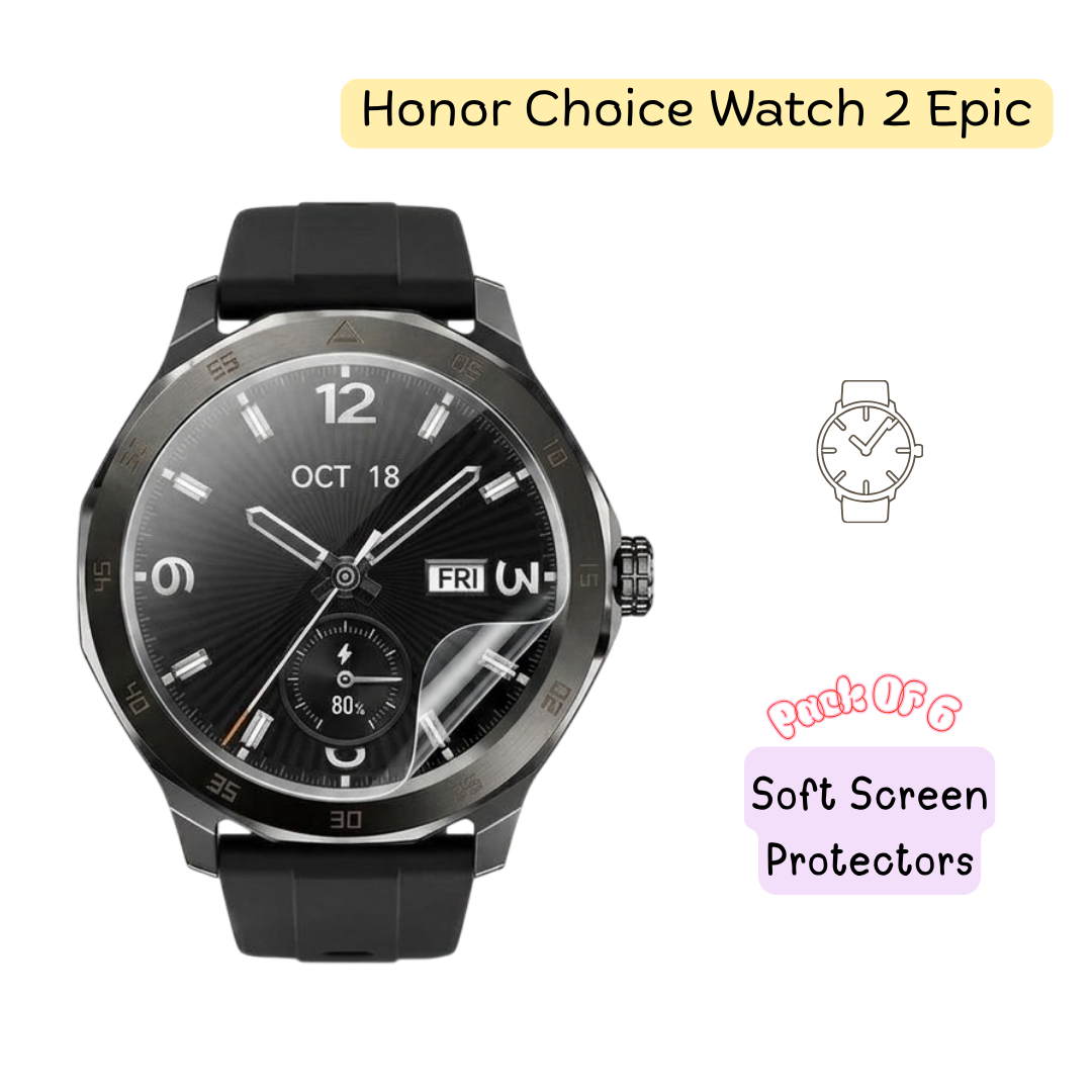 HONOR CHOICE Watch 2 Epic Hydrogel Screen Protector - Pack of 6