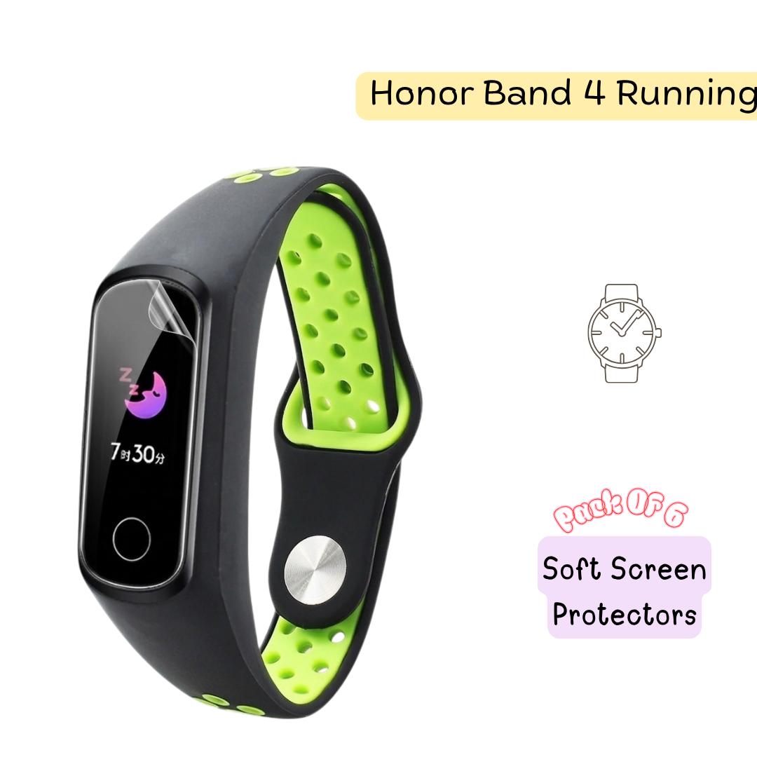 HONOR Band 4 Running Hydrogel Screen Protector - Pack of 6