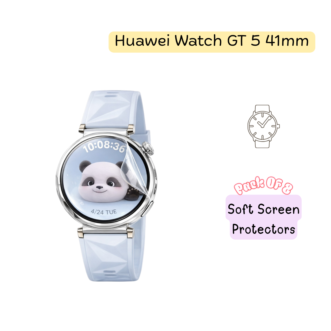 Huawei Watch GT 5 41mm Hydrogel Screen Protector – Pack of 8