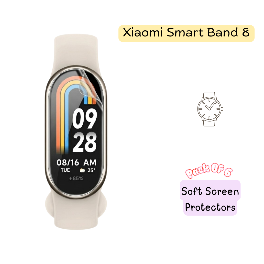 Xiaomi Smart Band 8 Hydrogel Screen Protector – Pack of 9