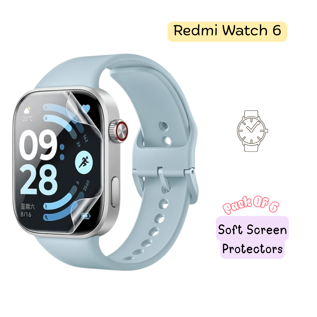 Redmi Watch 6 Hydrogel Screen Protector - Pack of 6