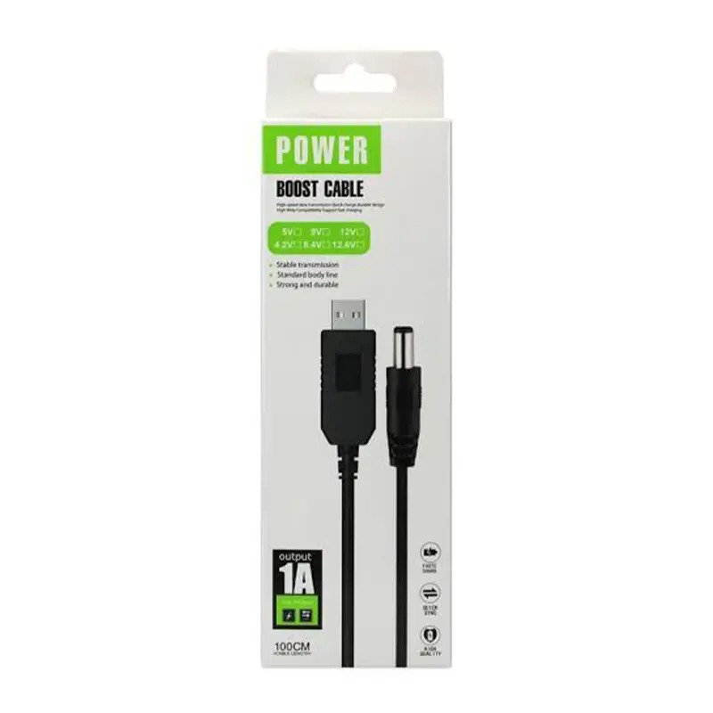 Router Power Cable – 5V to 12V USB A Cable