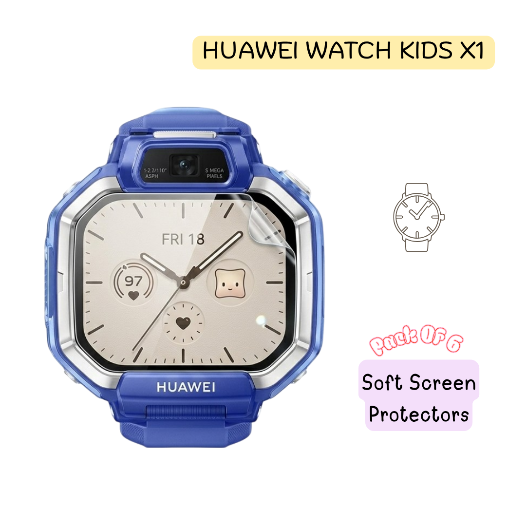 Huawei Watch Kids X1 Hydrogel Screen Protector – Pack of 6