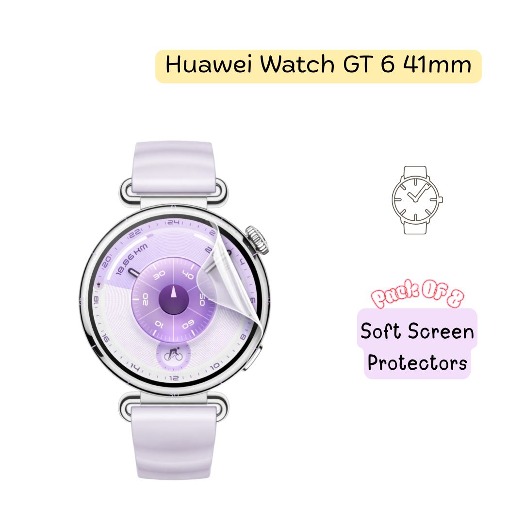 Huawei Watch GT 6 41mm Hydrogel Screen Protector – Pack of 8