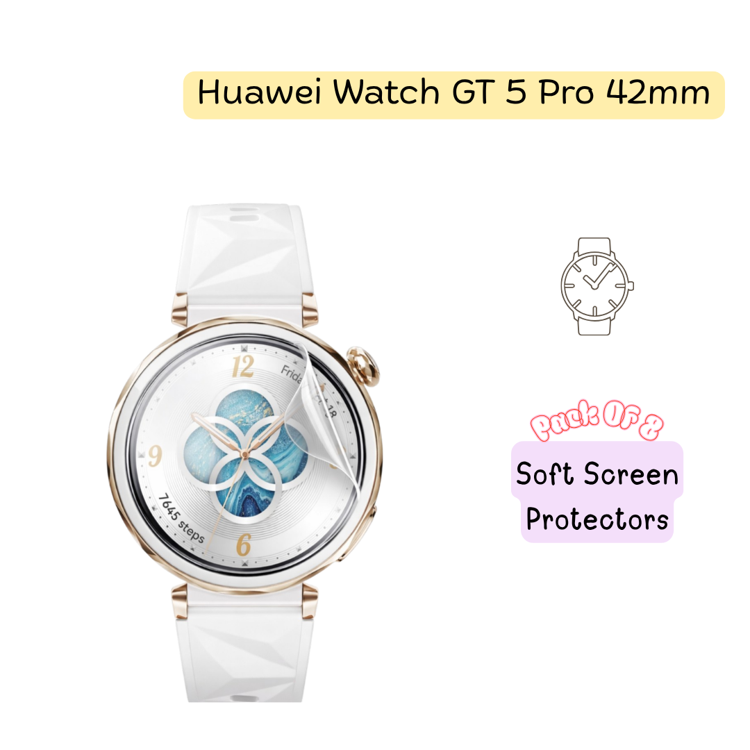 Huawei Watch GT 5 Pro 42mm Hydrogel Screen Protector - Pack of 8