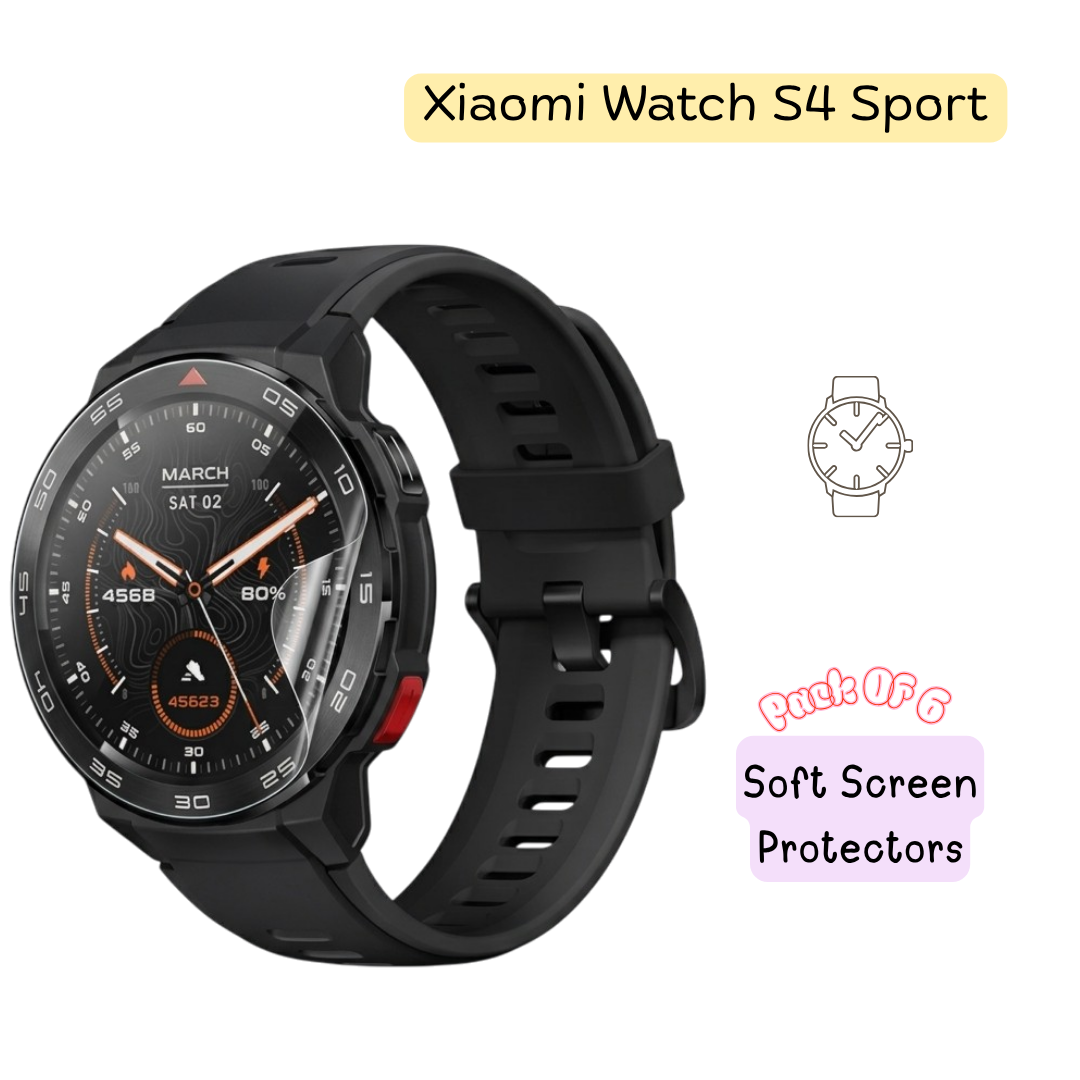 Xiaomi Watch S4 Sport Hydrogel Screen Protector - Pack of 8