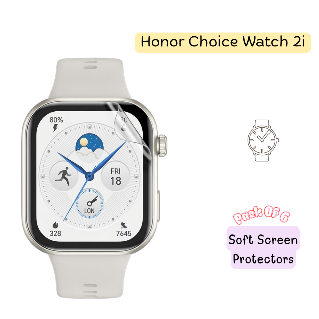HONOR CHOICE Watch 2i Hydrogel Screen Protector - Pack of 6