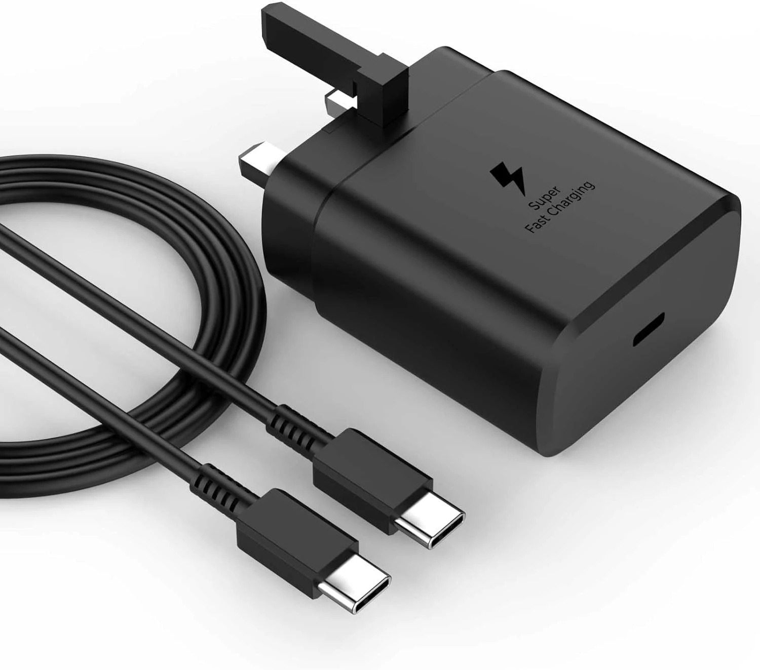 Samsung 45W 3-Pin Super Fast Charger with USB-C Cable
