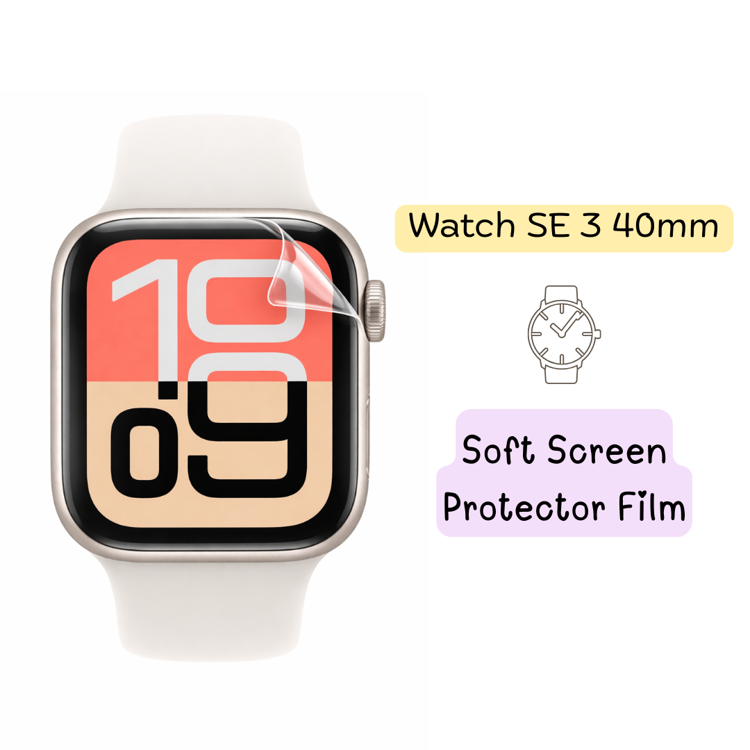 Apple Watch SE 3 40mm Hydrogel Screen Protector – Pack of 8