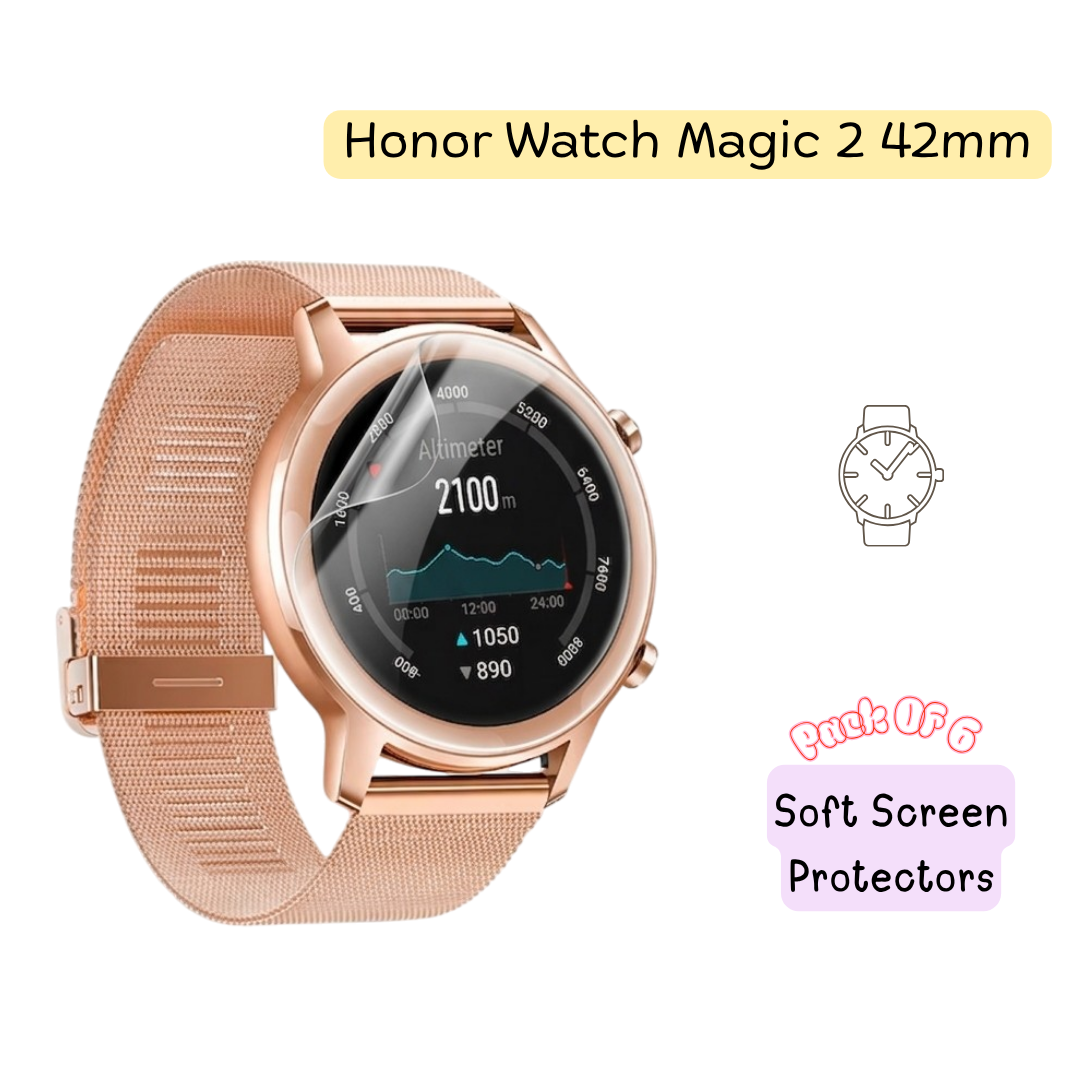 HONOR Watch Magic 2 42mm Hydrogel Screen Protector - Pack of 6