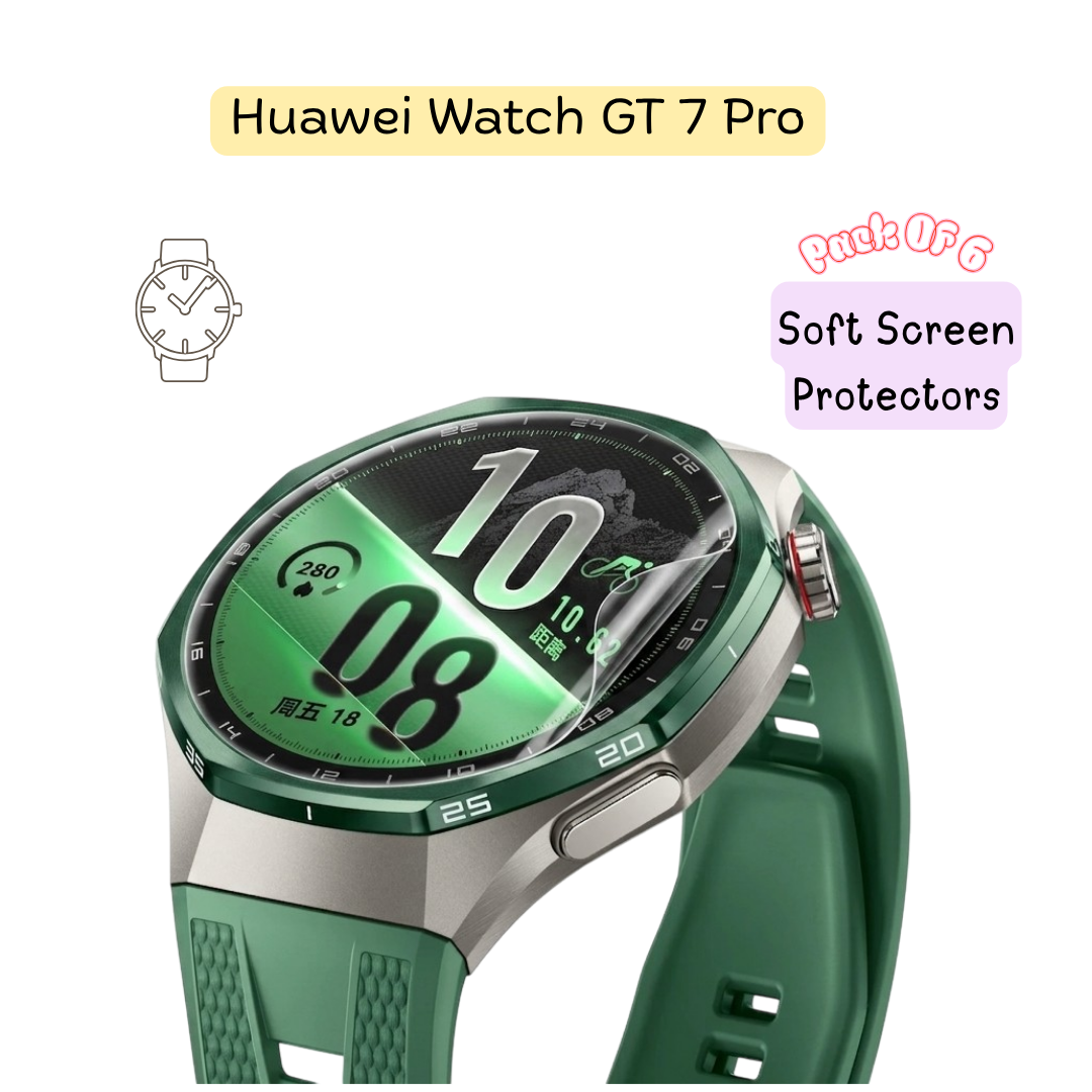 Huawei Watch GT 7 Pro Hydrogel Screen Protector – Pack of 6
