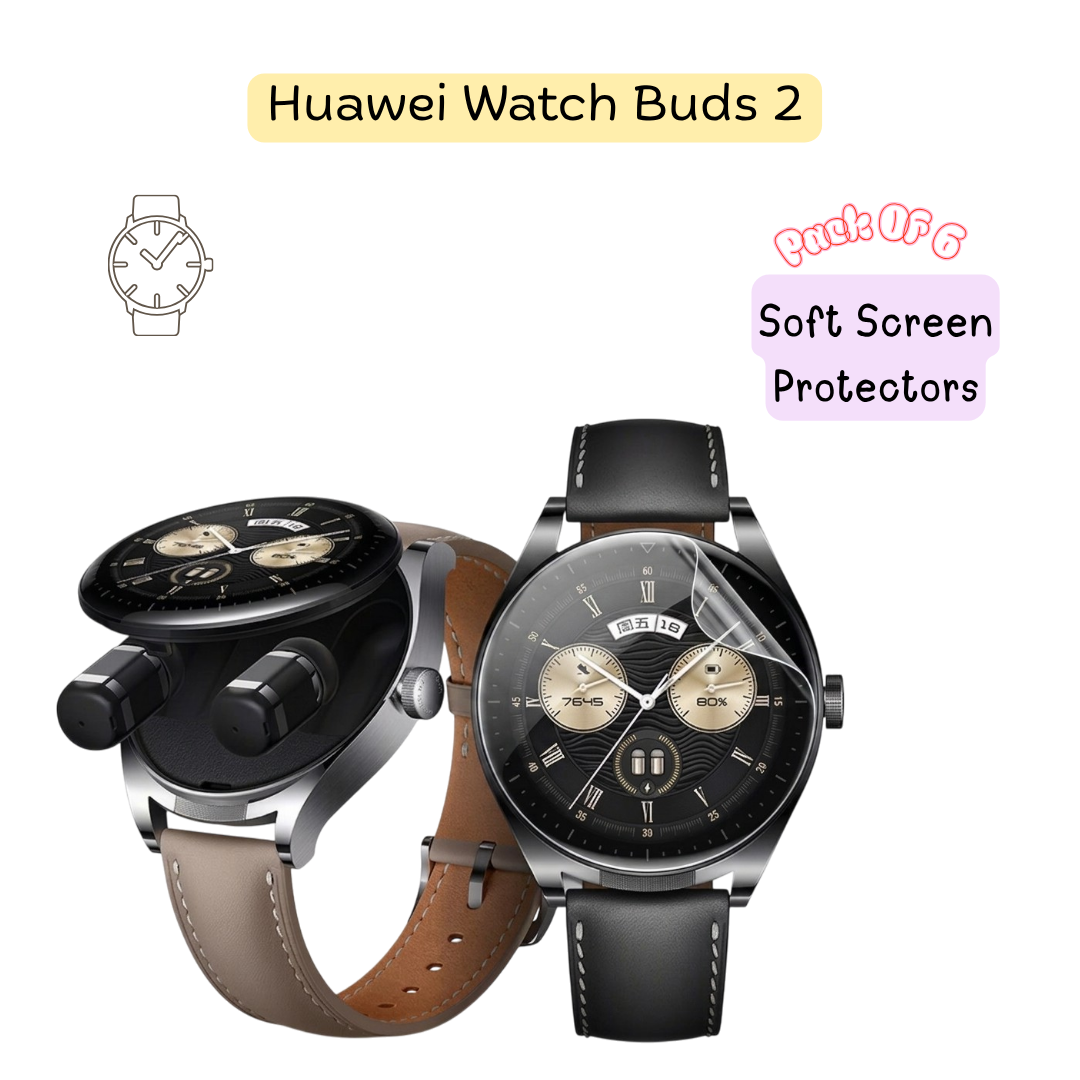 Huawei Watch Buds 2 Hydrogel Screen Protector – Pack of 6