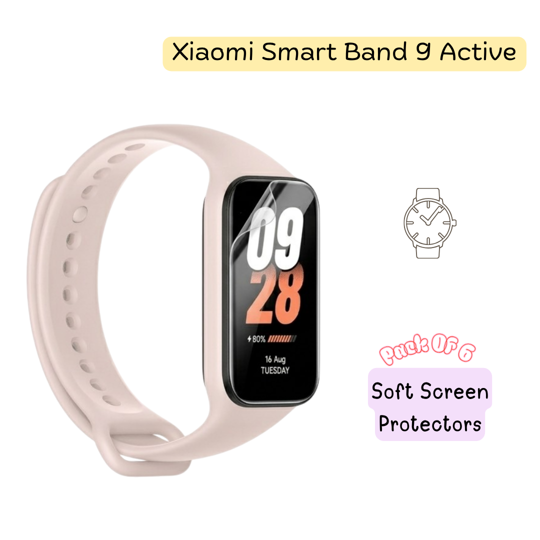 Xiaomi Smart Band 9 Active Hydrogel Screen Protector - Pack of 6