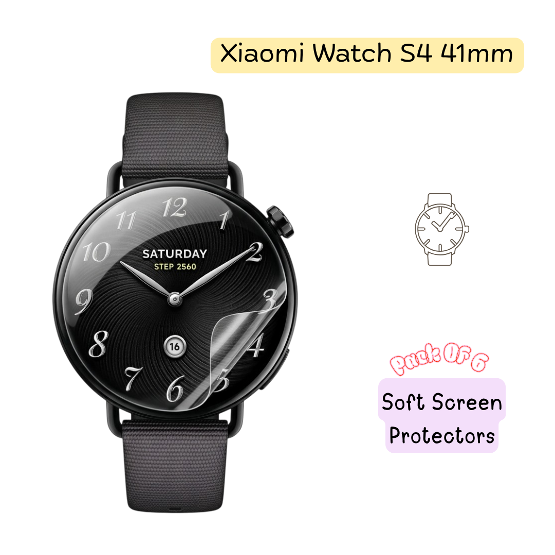 Xiaomi Watch S4 41mm Hydrogel Screen Protector – Pack of 8